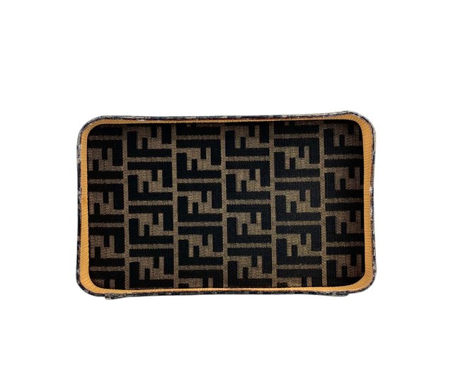 日本直送 名牌中古包 】FENDI フェンディ ズッカ ハンドバッグ