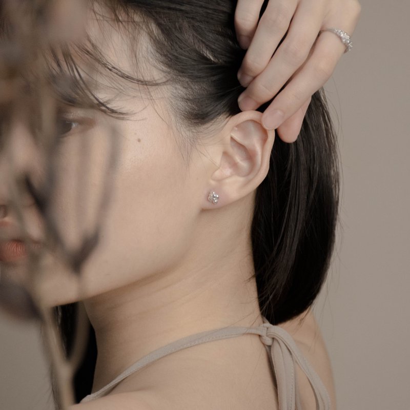 Fruitful I 【Group】Earrings-Sterling Silver - ต่างหู - เงินแท้ สีเงิน