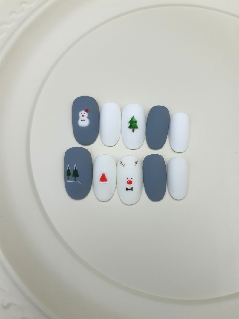 聖誕節/美甲貼片 - 指甲油/指甲貼 - 樹脂 多色
