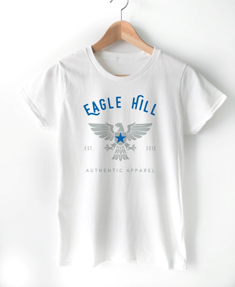 Eagle Hill-Ladies T-Shirt-White Color,Spirit Bird,Artist Tee,US Fashion,Casual T - Women's T-Shirts - Cotton & Hemp White