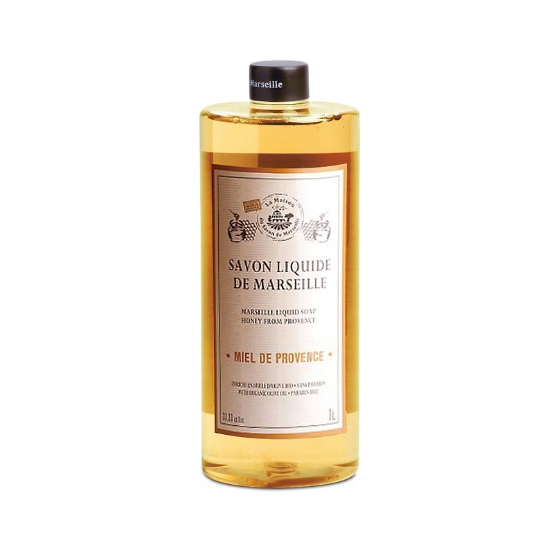 La Maison Provence Honey Liquid Marseille Soap - ครีมอาบน้ำ - วัสดุอื่นๆ สีส้ม