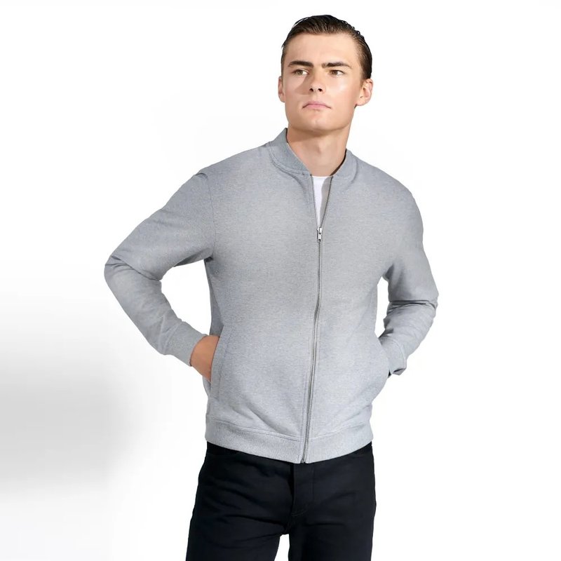 Nordic minimalism-Lounge Jacket classic casual cotton jacket-grey - เสื้อโค้ทผู้ชาย - ผ้าฝ้าย/ผ้าลินิน สีเทา