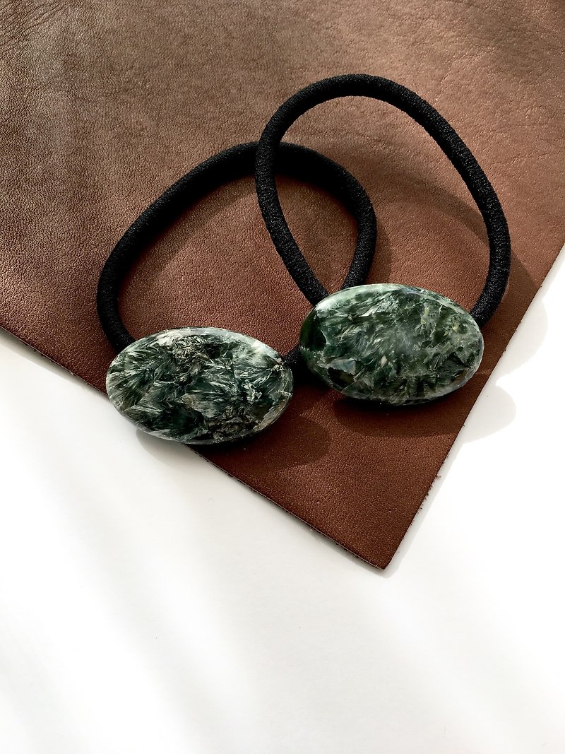 Seraphinite Hair-tie - Hair Accessories - Stone Green