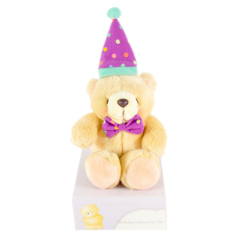 4.5-inch/birthday boy fluffy bear [Hallmark-ForeverFriends birthday series] - Stuffed Dolls & Figurines - Other Materials Brown