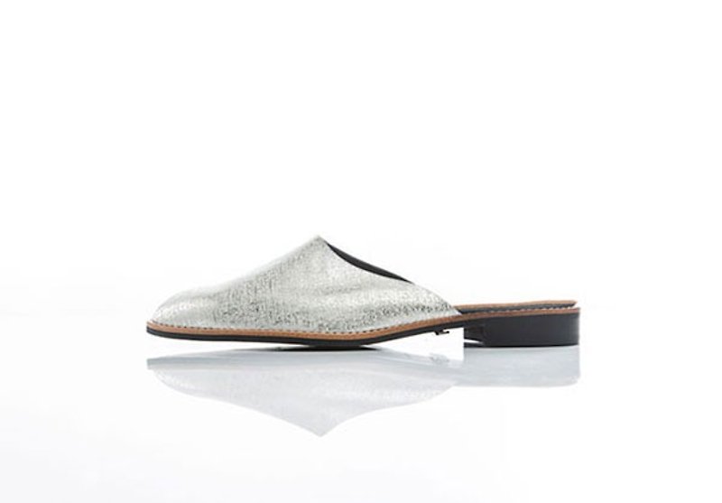 NOUR mule - Silver - Sandals - Genuine Leather Silver
