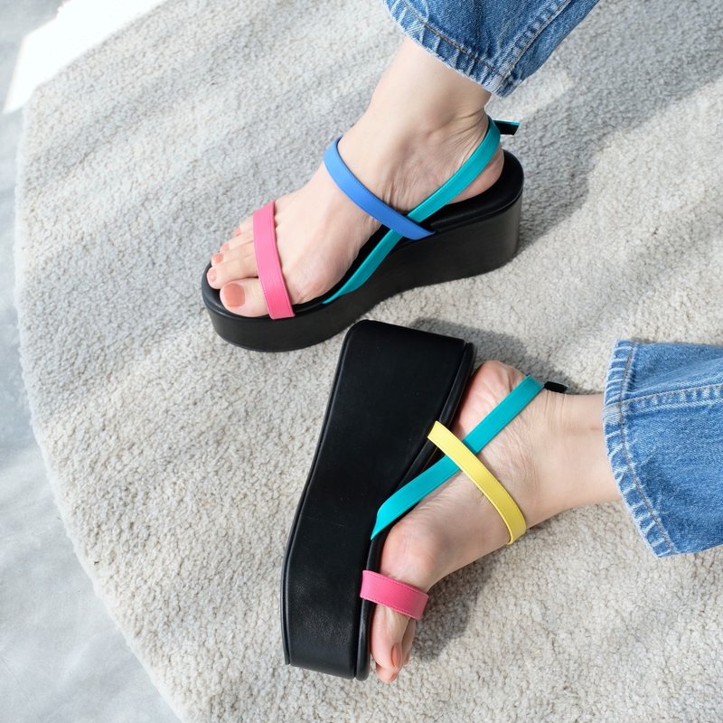 Platform Shoes - Frisky Gummy - 女休閒鞋/帆布鞋 - 人造皮革 多色