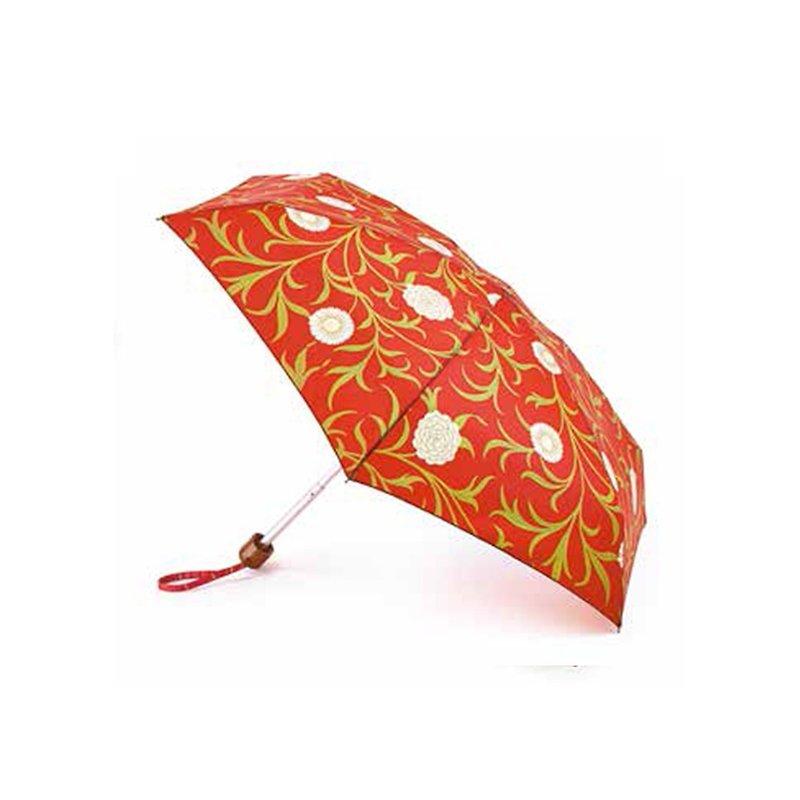 Morris & Co.英倫花布印刷晴雨傘 L713_5F2594 - 雨傘/雨衣 - 聚酯纖維 紅色