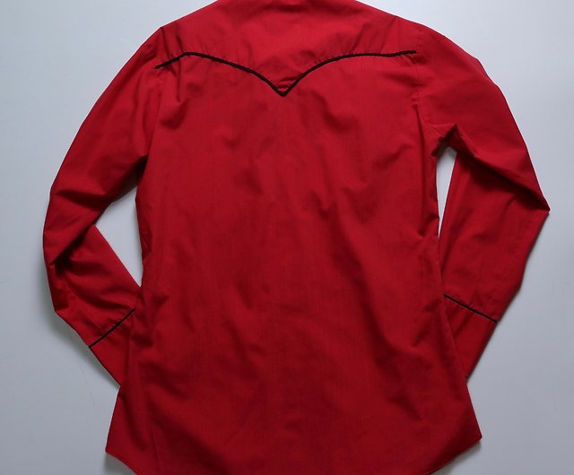 70s H BAR C 赤刺繍 ポケット ウエスタンシャツ ウエスタンシャツ 