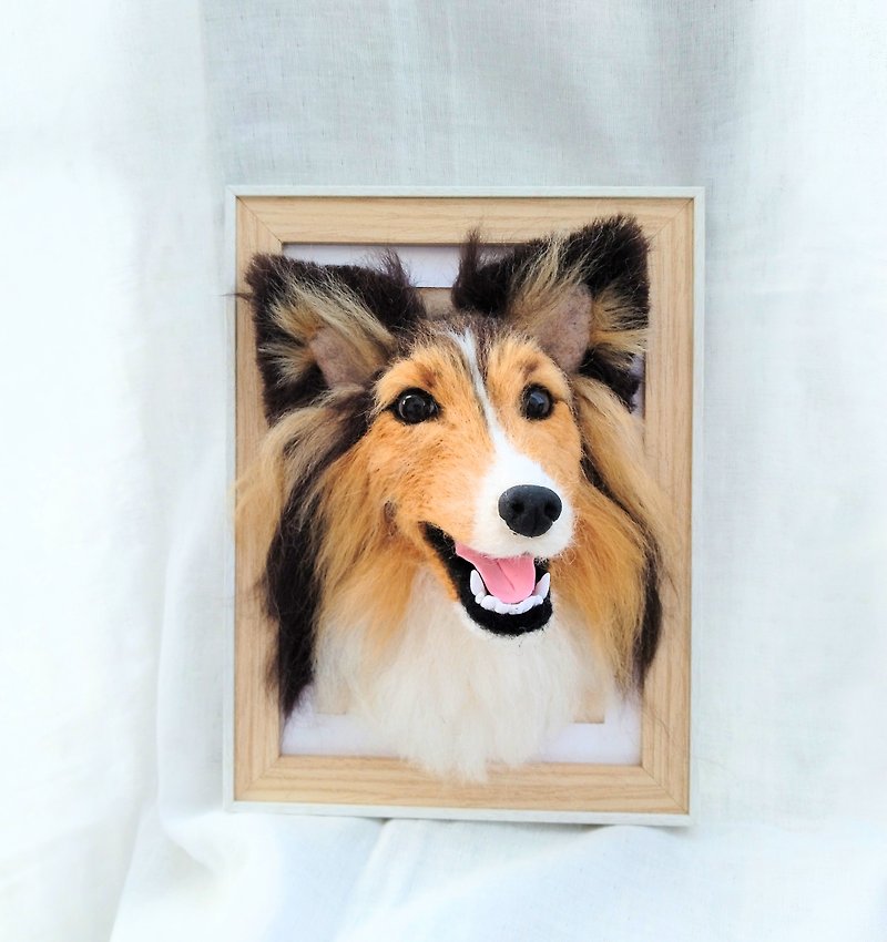 Wool felt photo frame of your beloved dog - Other - Wool 