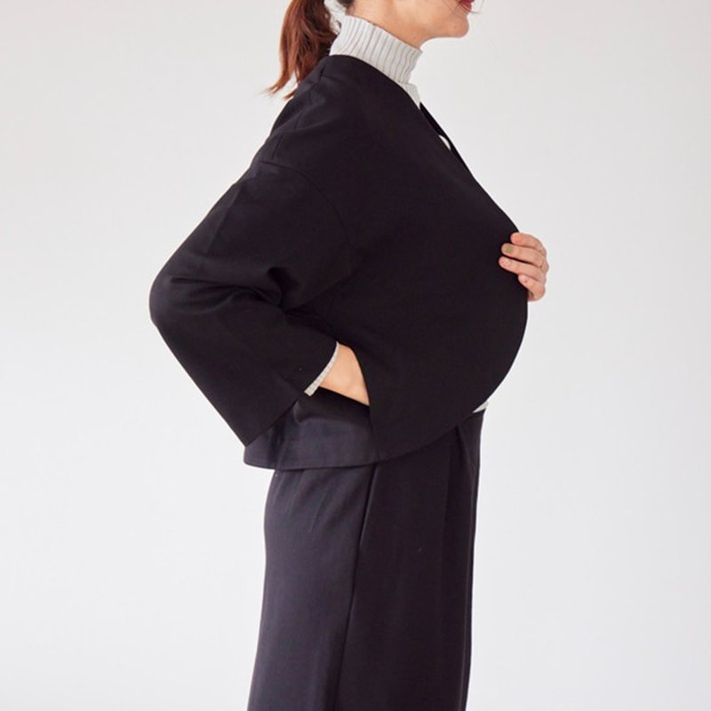 やさしさあふれるカーデガンみたいなジャケット | ブラック - 女大衣/外套 - 其他材質 黑色