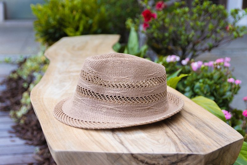 Unni French style straw hat - woven hat hat straw hat sun protection straw hat u - Hats & Caps - Plants & Flowers Gold