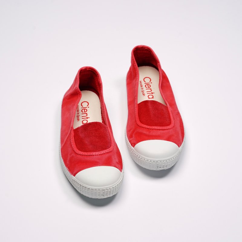 西班牙國民帆布鞋 CIENTA 75777 49 紅色 洗舊布料 大人 - 女休閒鞋/帆布鞋 - 棉．麻 紅色