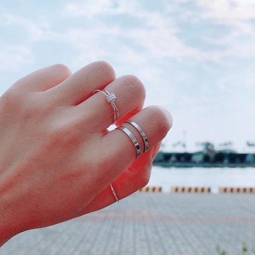 ciao metal design 925純銀 / 極細 三雙圈戒指 • 設計百搭