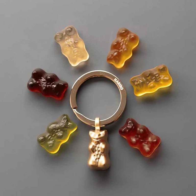 Keyring HARIBO GOLDBÄR GOLD - ที่ห้อยกุญแจ - โลหะ สีทอง