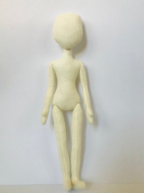 Ruzanna Dolls Blank doll body 10.43 inches 26.5cm Doll body, cloth doll, rag