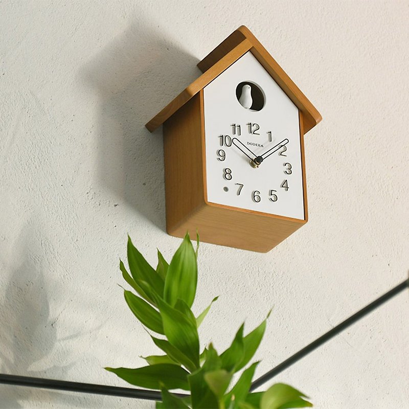 Dodeka- 咕咕布谷鸟时时clock wall clock (natural) - Clocks - Wood Gold