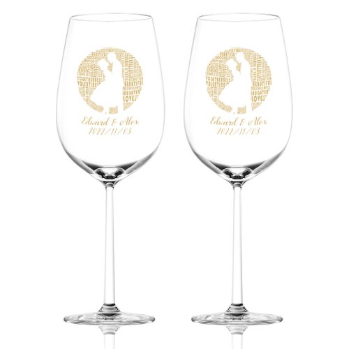 Design Your Own Wine 香港酒瓶雕刻禮品專門店 訂製文字雕刻酒杯套裝 客製化情侶禮物雕刻禮物慶祝禮物送女友