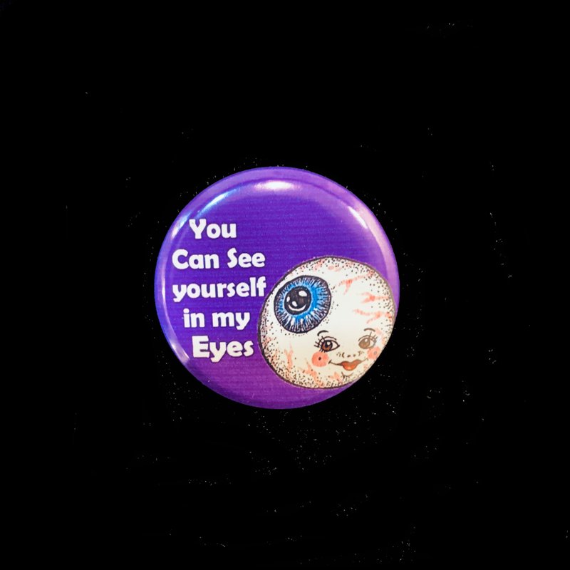 Hand-painted Illustration Small Badge Small Badge Pin | Organ Buddy~Eyes~Only you in my eyes - เข็มกลัด/พิน - โลหะ 