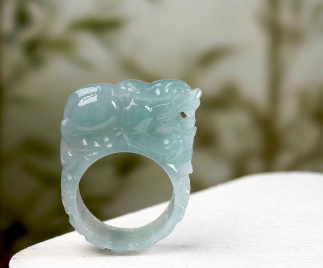 Pixiu store jade ring