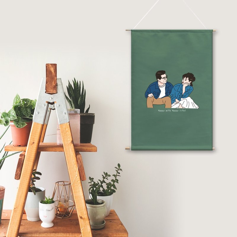 Customized painting and hanging cloth - โปสเตอร์ - วัสดุอื่นๆ หลากหลายสี