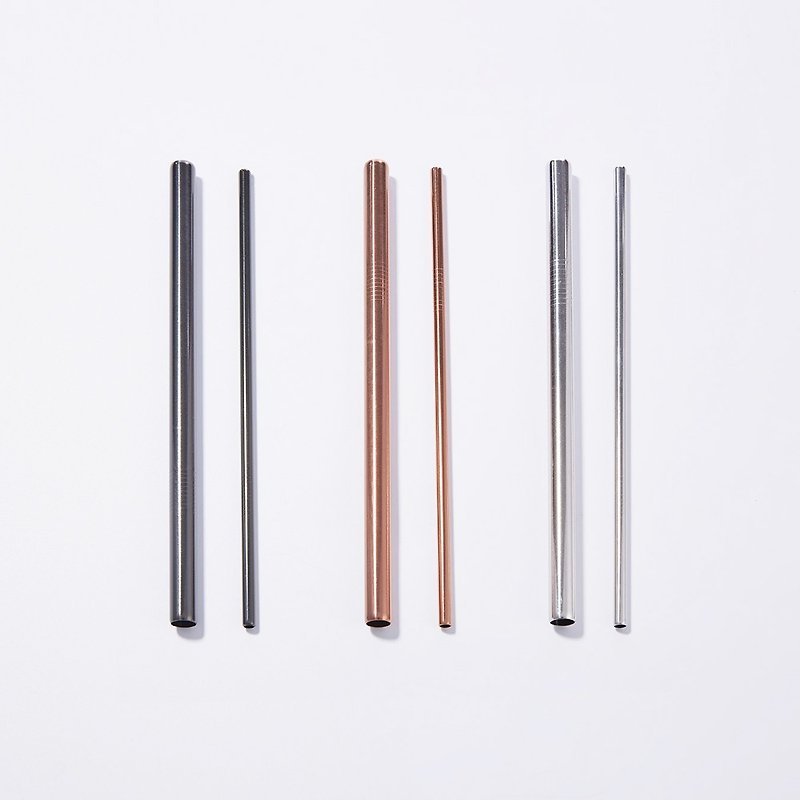 [Buy one, get one free] YCCT Stainless Steel straw - a must-have for hand shake lovers - Reusable Straws - Stainless Steel Multicolor