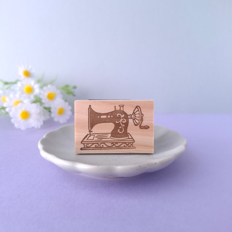 アンティークミシンはんこ　スタンプ　レトロ - 印章/印台 - 橡膠 透明