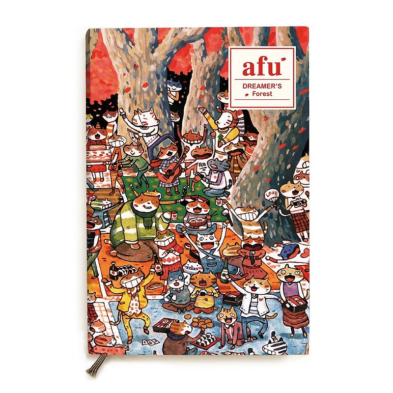 afu Timeless Forest Handbook I - Forest Carnival Party - Notebooks & Journals - Paper Red