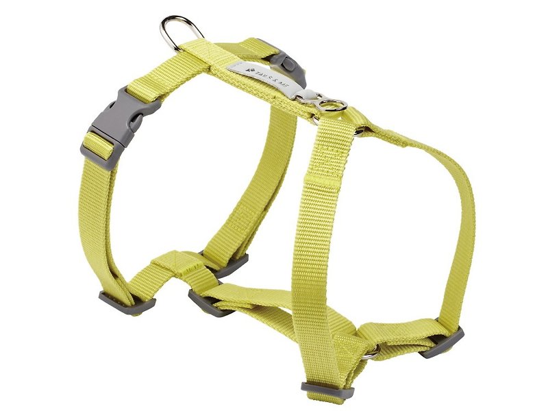[Tail and Me] Classic Nylon Strap with Lime Yellow L - Collars & Leashes - Nylon Yellow