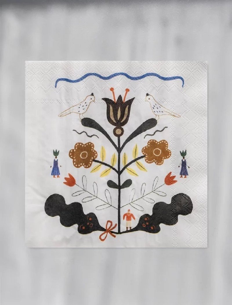 北歐設計師款-聖誕印花餐巾紙PAPER NAPKINS KURBITS - 桌布/桌巾/餐墊 - 紙 多色
