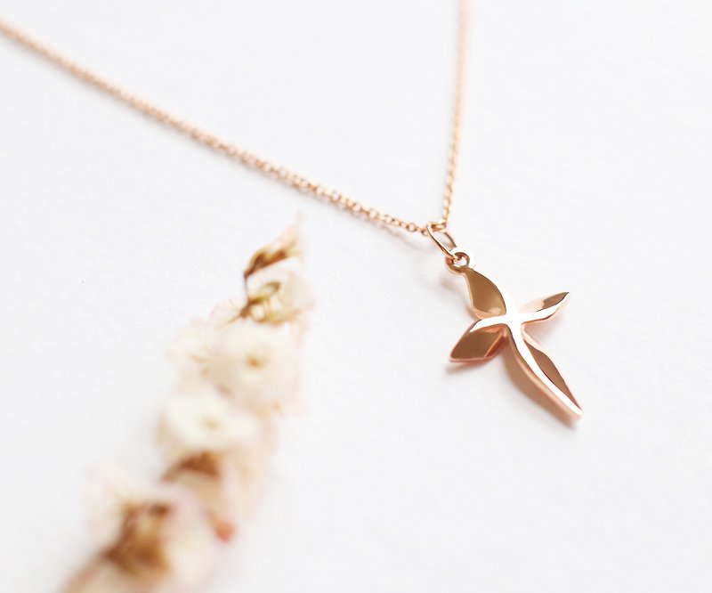 Lily Rose Gold YS in the Valley - Comes with K Gold Chain - สร้อยคอ - โลหะ สีทอง