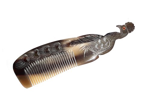 AnhCraft Unique Hair Comb Anti-Static and Dandruff Resistant Handmade from Buffalo Horn.