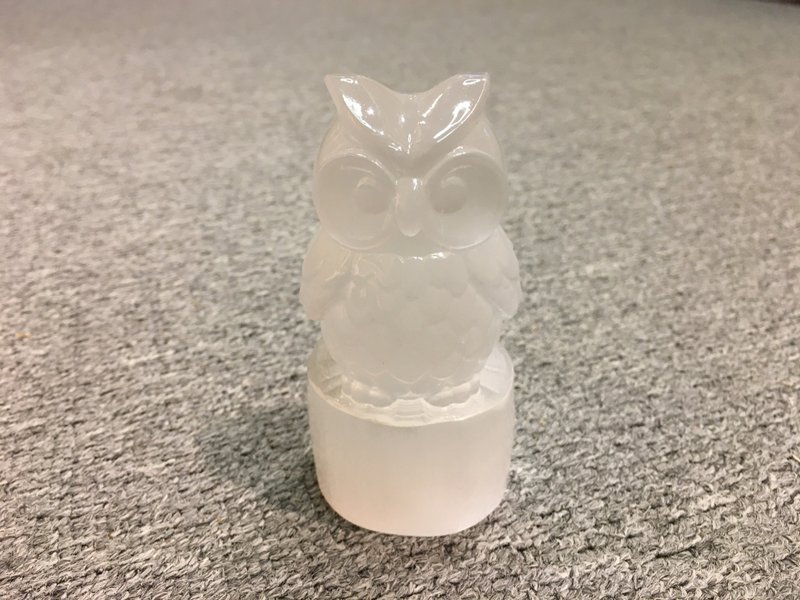 透石膏猫頭鷹 - 擺飾/家飾品 - 其他材質 