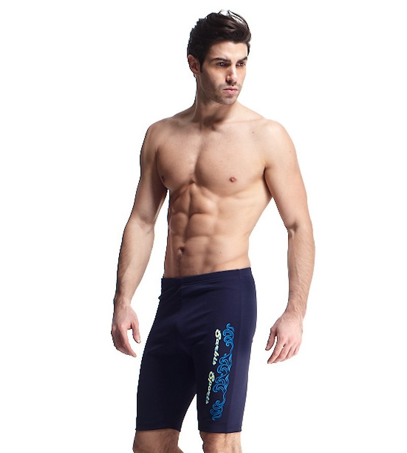 MIT 3/4 swimming trunks (for bathing) - ชุดว่ายน้ำผู้ชาย - เส้นใยสังเคราะห์ หลากหลายสี