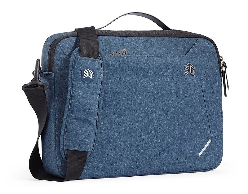 [STM] Myth Dream Series Brief 15 吋 英 English dual-use notebook briefcase (slate blue) - กระเป๋าเอกสาร - เส้นใยสังเคราะห์ สีน้ำเงิน