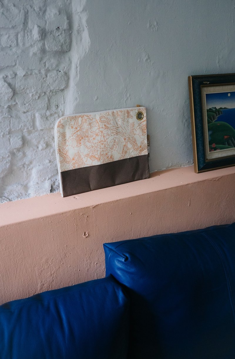 手拿文件包平板電腦包 - 手拿包 - 其他人造纖維 多色