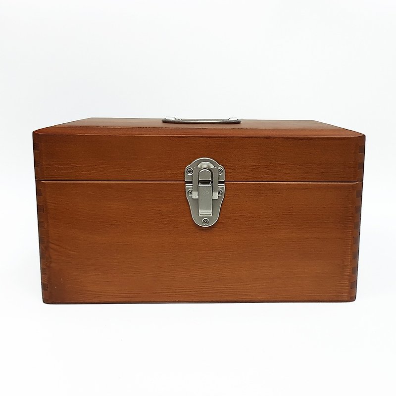 Kurashiki Italian craftsman portable wooden box. Item box / small (17098-04) - Storage - Wood Brown