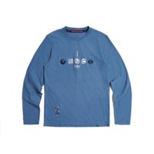 60～70年代 サンフェード加工ブループレーン 半袖スウェット