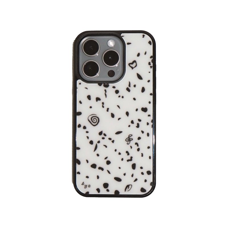 DALMATIAN(glass ver) - Phone Cases - Plastic White