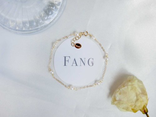 FANG JEWELS 【點點珍珠】純銀手鍊 天然淡水珍珠
