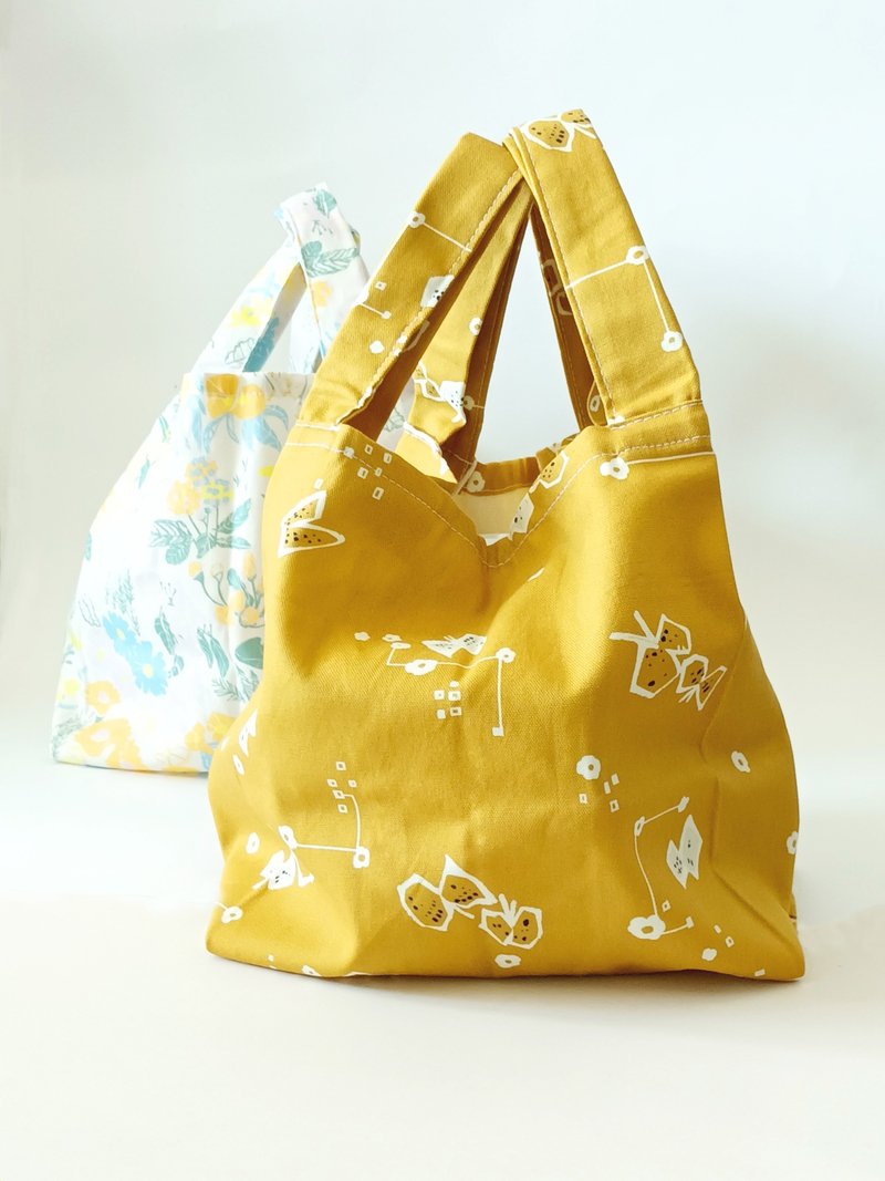 飯袋/城市與蝴蝶 - 手袋/手提包 - 棉．麻 