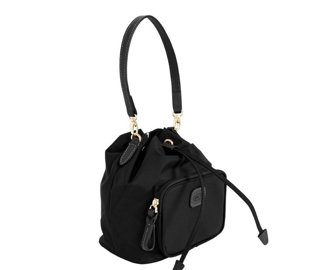 BRIC' S】X collection side back/hand bucket bag black - Shop