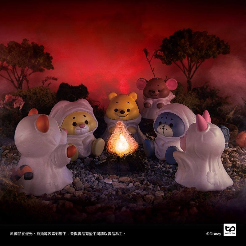 【預購】小熊維尼-星夜幽靈 全套公仔 共 6 款 - 公仔/玩偶 - 塑膠 多色