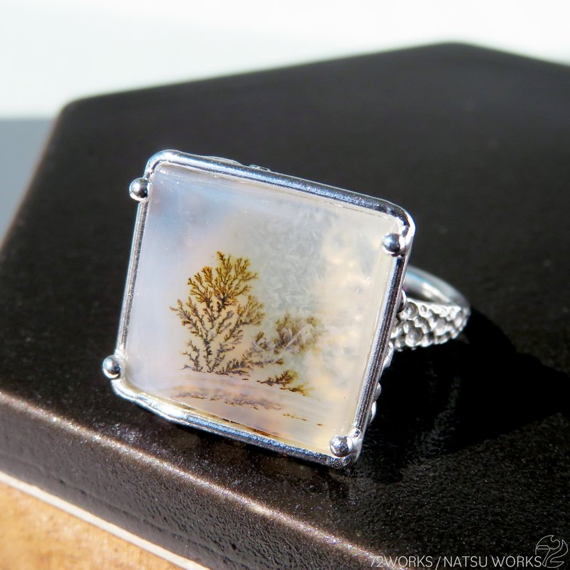 デンドリティック アゲート リング / Dendritic Agate Ring a7 - 戒指 - 寶石 咖啡色