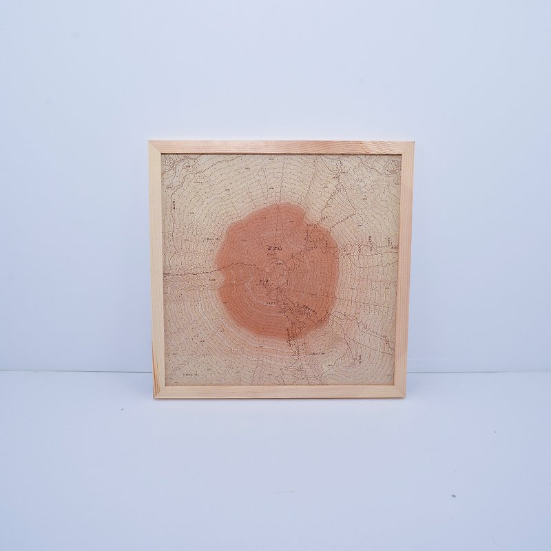  擬態デザイン研究室 -  Artpiece / 富士山 - 海報/掛畫/掛布 - 紙 橘色