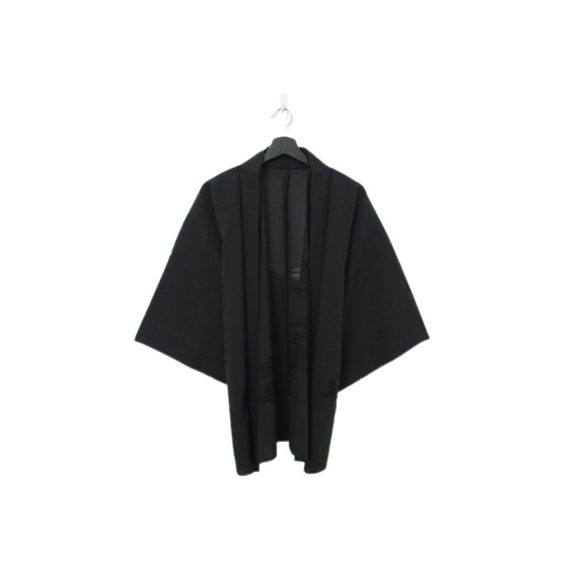 Back to Green-日本透膚羽織 縷空織 破裂 tf-33/vintage kimono - 女大衣/外套 - 絲．絹 