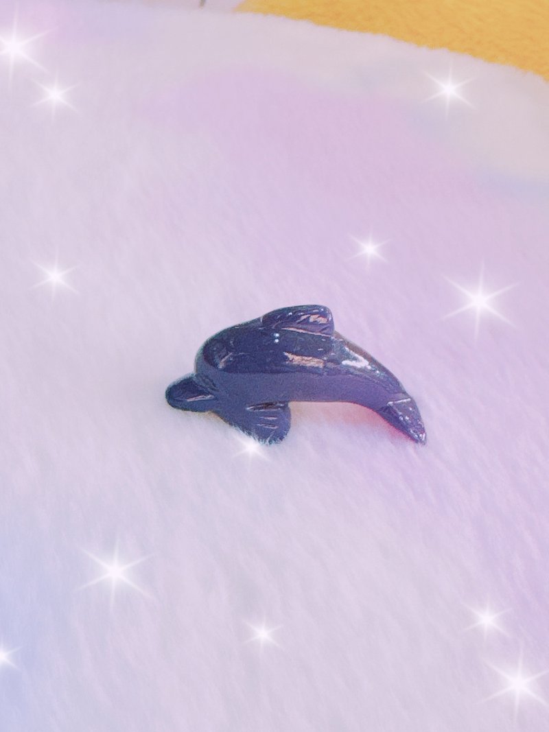 Purple Agate Dolphin - อื่นๆ - เครื่องประดับพลอย สีม่วง