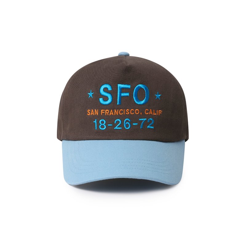 SAN FRANCISCO CAP (SKY) - หมวก - ผ้าฝ้าย/ผ้าลินิน สีนำ้ตาล