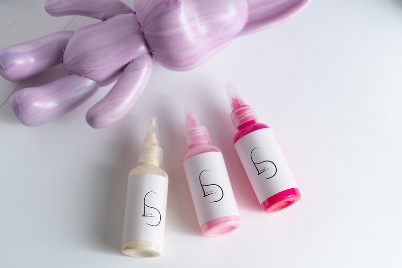 Fluid Pigment - Strawberry Milkshake Color Matching Set - วาดภาพ/ศิลปะการเขียน - สี สึชมพู