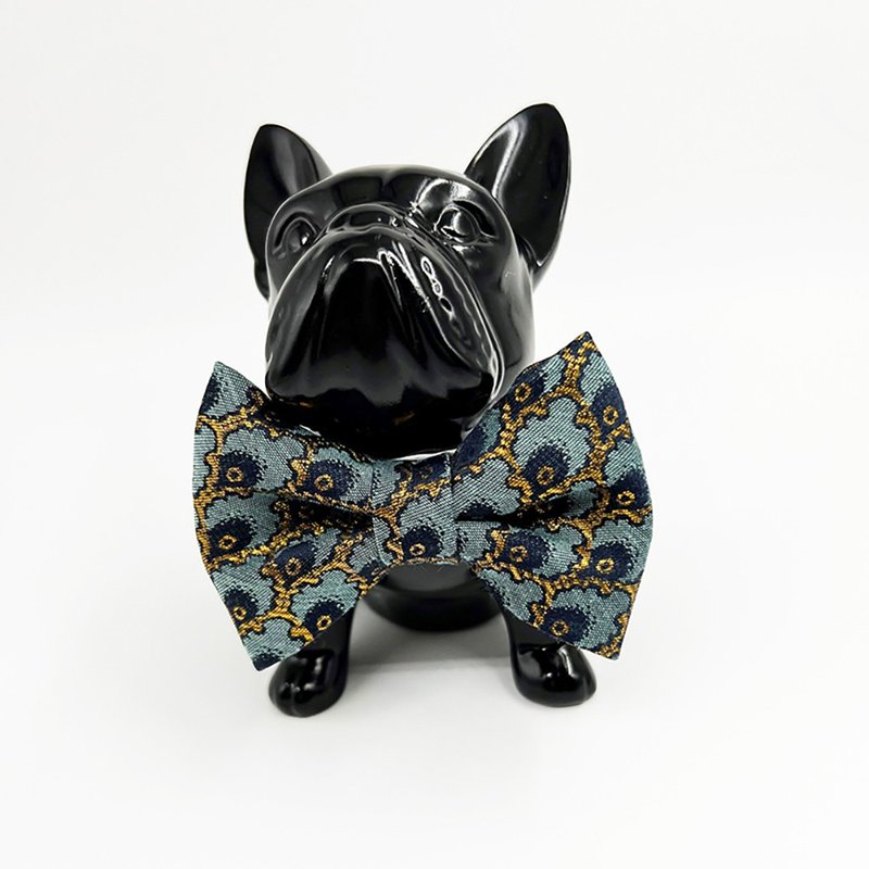 Dog and cat bow ties  Jacquard - ชุดสัตว์เลี้ยง - เส้นใยสังเคราะห์ สีเขียว