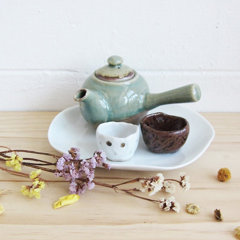 Handmade Potteries Tea Sets Selected by Tan / SET40 - เซรามิก - ดินเผา สีเขียว